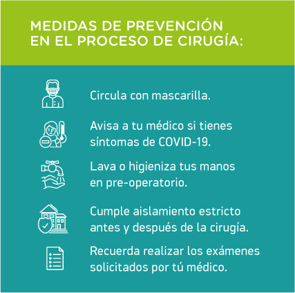 medidas prevencion cirugía